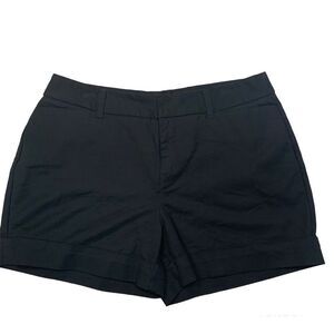 𝅺CATHERINE Malandrino Black cargo shorts belt loops pockets Sz 10